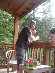 Me on the deck in Ucluelet