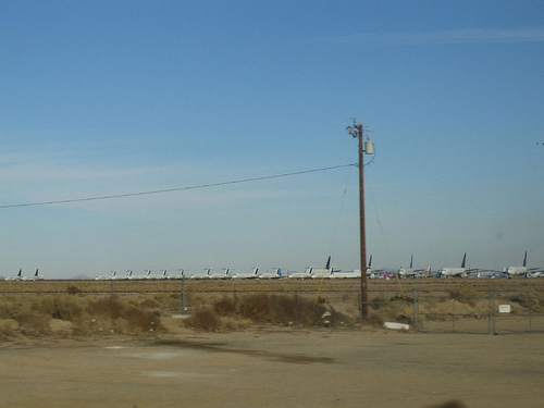 Mojave Desert Plane storage