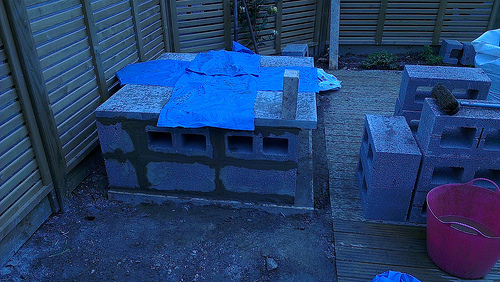 end of day 2 and the plinth is complete